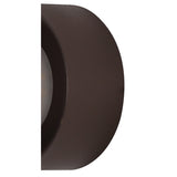 Coffee Finish Magnetic Wall Lamp with Frosted Acrylic Diffuser, 12W LED, 15cm Round Design