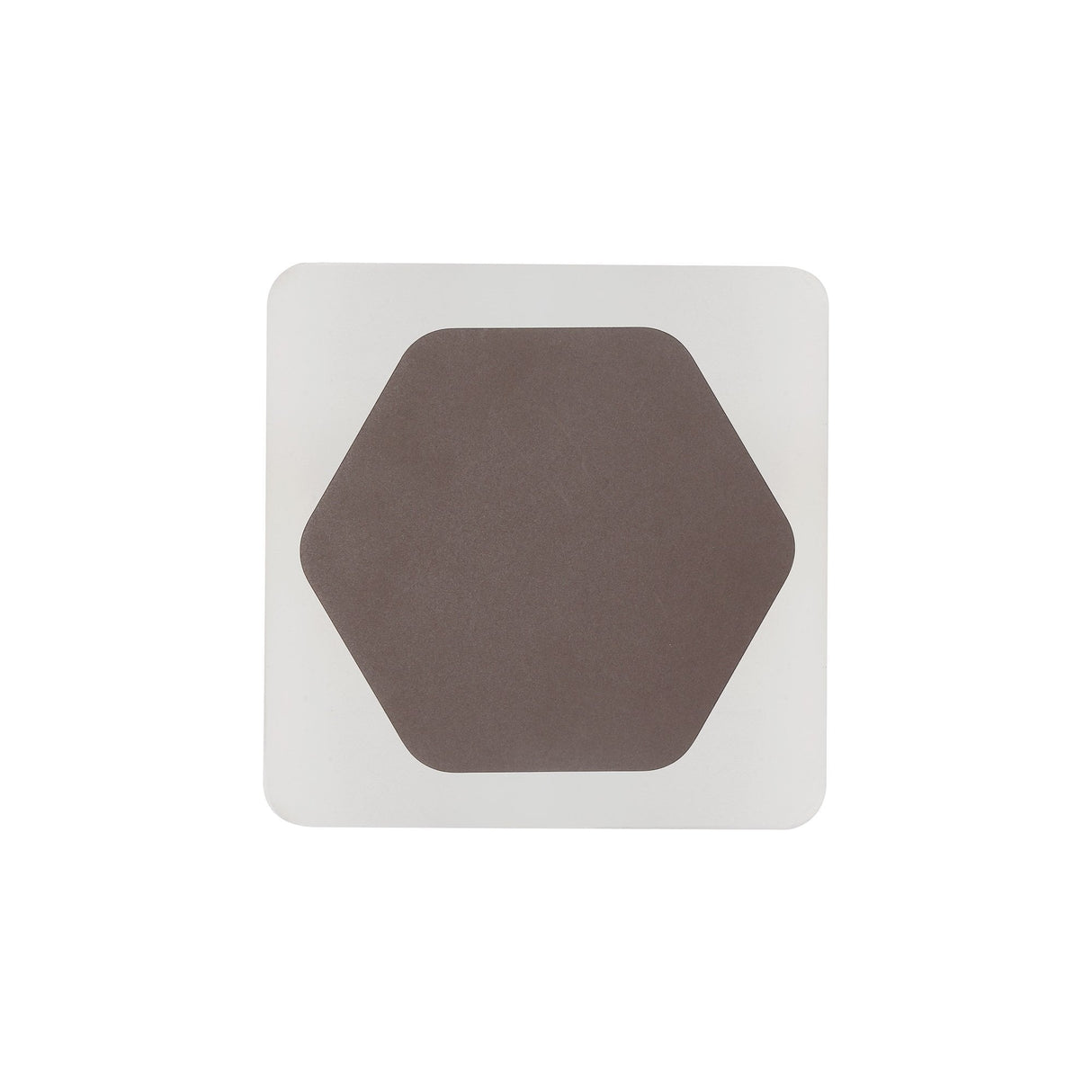 Wall Lamp with Magnetic Base, 12W LED, Coffee Finish with Frosted Acrylic Diffuser