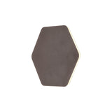 Hexagonal Warm White LED Wall Lamp with Magnetic Base and Coffee Frosted Diffuser
