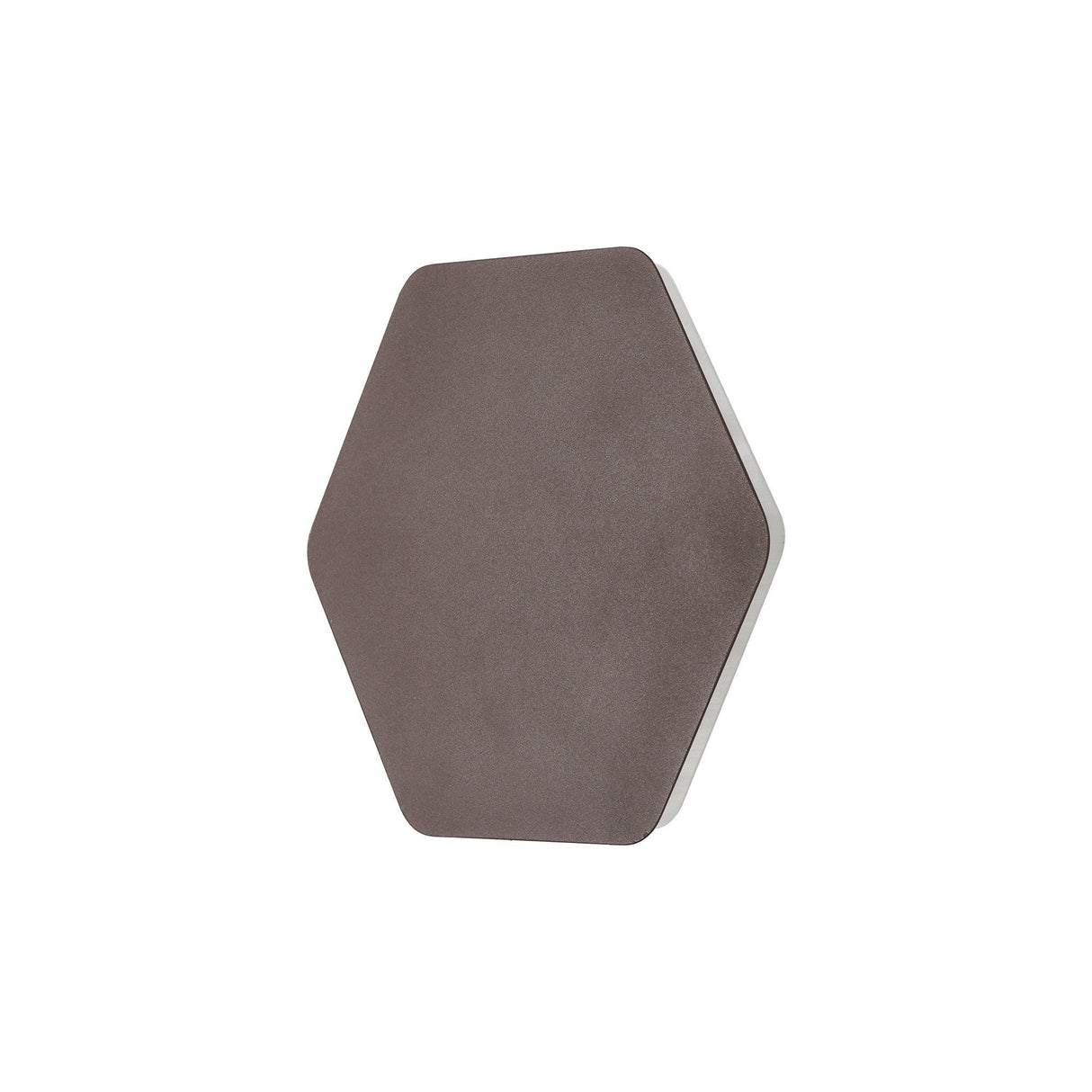 Hexagonal Warm White LED Wall Lamp with Magnetic Base and Coffee Frosted Diffuser