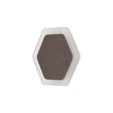 Sleek Hexagon LED Wall Lamp, 12W, Coffee & Frosted Finish, 3000K Warm Glow