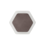 Sleek Hexagon LED Wall Lamp, 12W, Coffee & Frosted Finish, 3000K Warm Glow