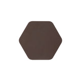 Hexagonal Vertical Wall Lamp with Magnetic Base, 12W LED, Coffee & Frosted Acrylic Finish