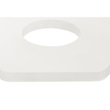 Hexagonal Offset Wall Lamp, 12W LED, Coffee Finish with Frosted Diffuser