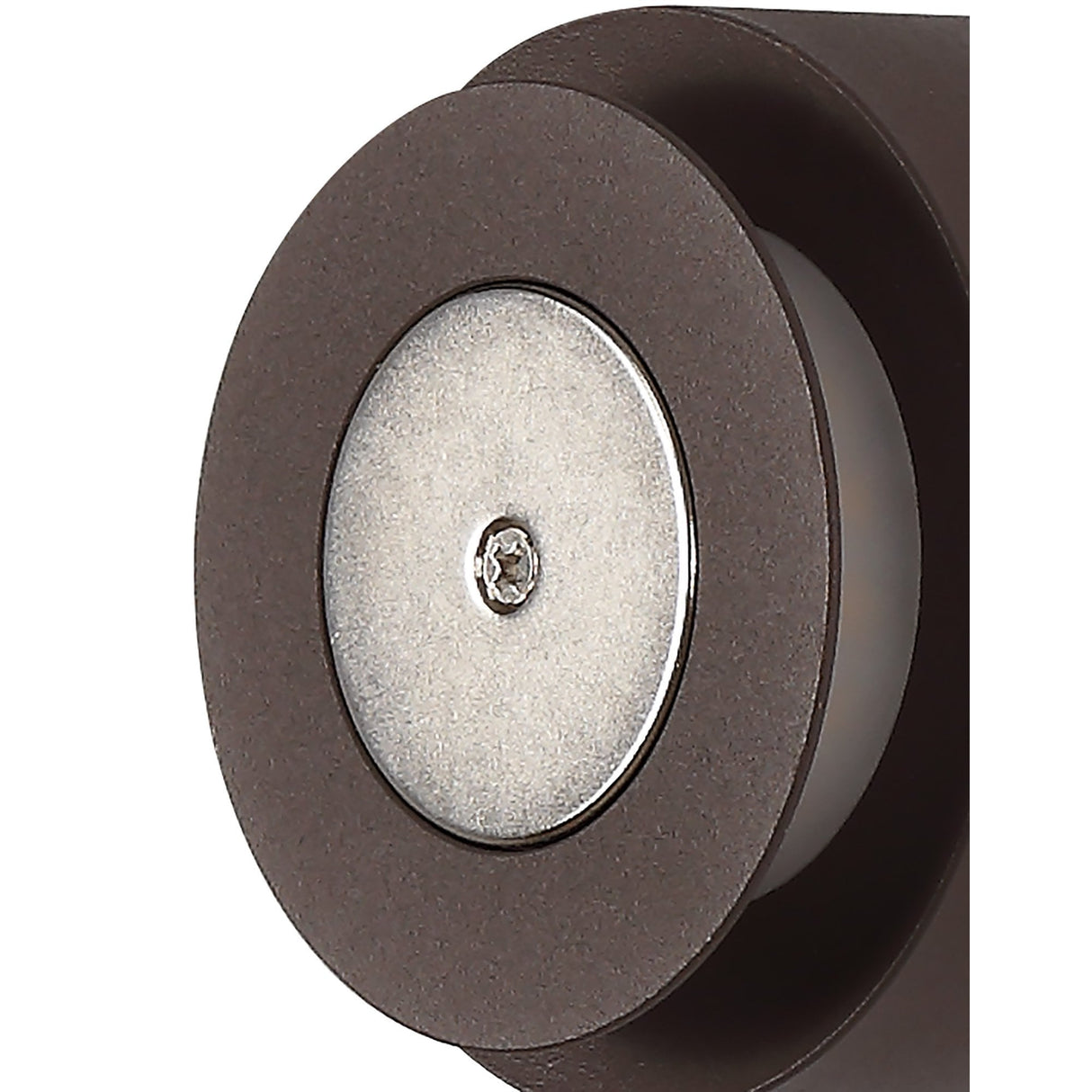 Hexagonal Offset Wall Lamp, 12W LED, Coffee Finish with Frosted Diffuser