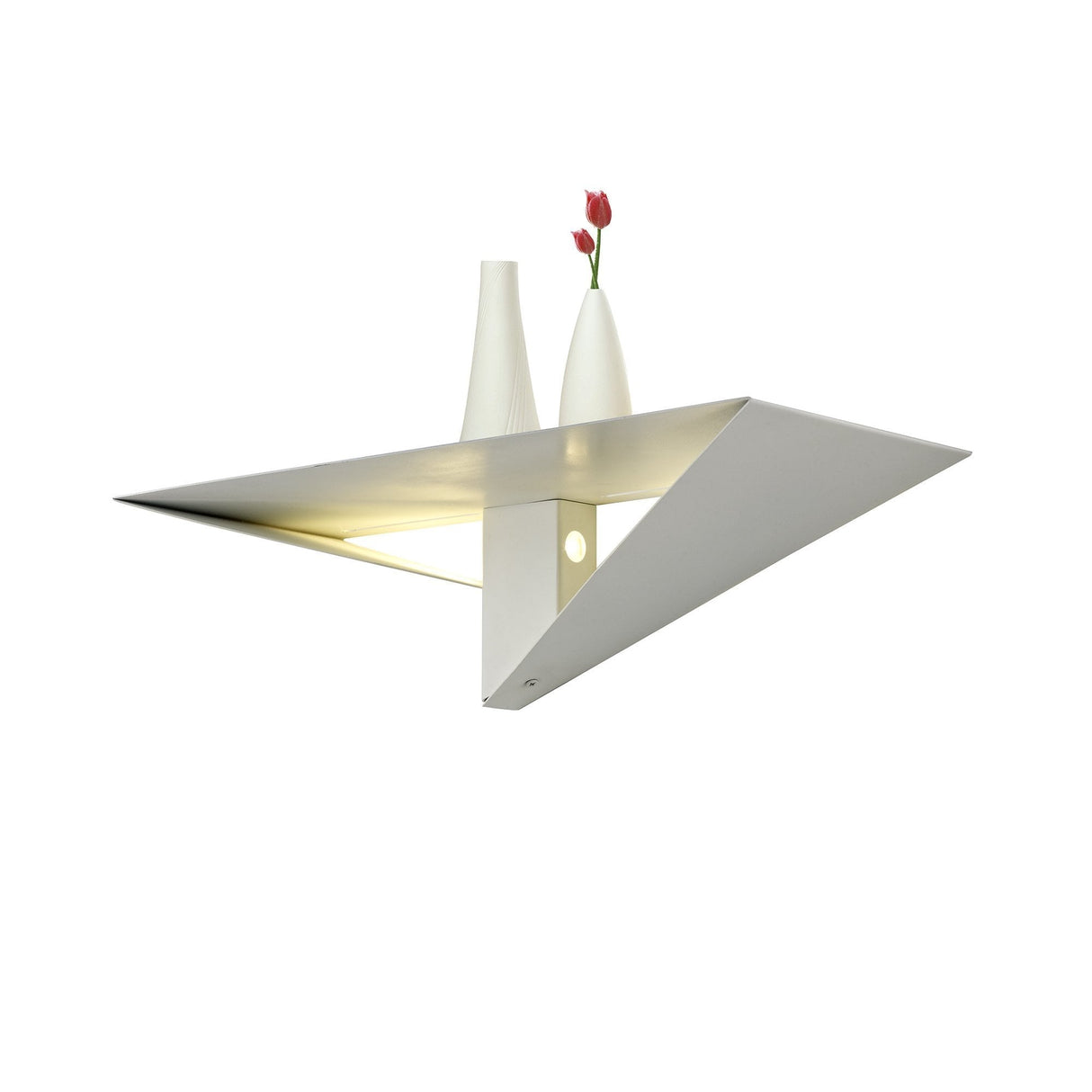 Sleek White Wall Lamp with Dual 3W LEDs, 3000K Warm Glow, 238 Lumens, 3-Year Warranty