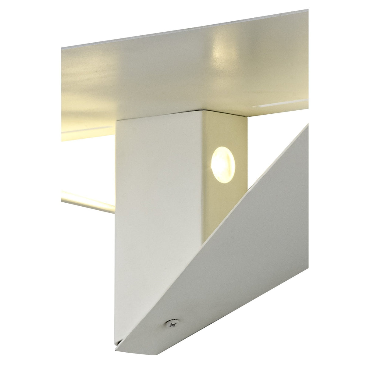 Sleek White Wall Lamp with Dual 3W LEDs, 3000K Warm Glow, 238 Lumens, 3-Year Warranty