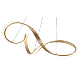 Grand Sand Gold LED Pendant Light, 42W, Opal White Shade, 960mm Diameter