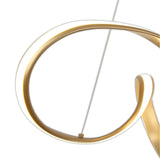 Grand Sand Gold LED Pendant Light, 42W, Opal White Shade, 960mm Diameter