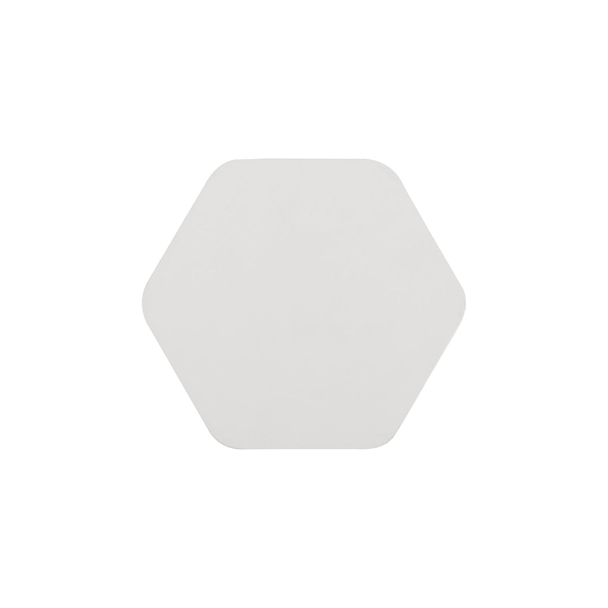 Hexagonal Decorative Wall Plate, Sand White Finish