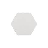 Hexagonal Decorative Wall Plate, Sand White Finish
