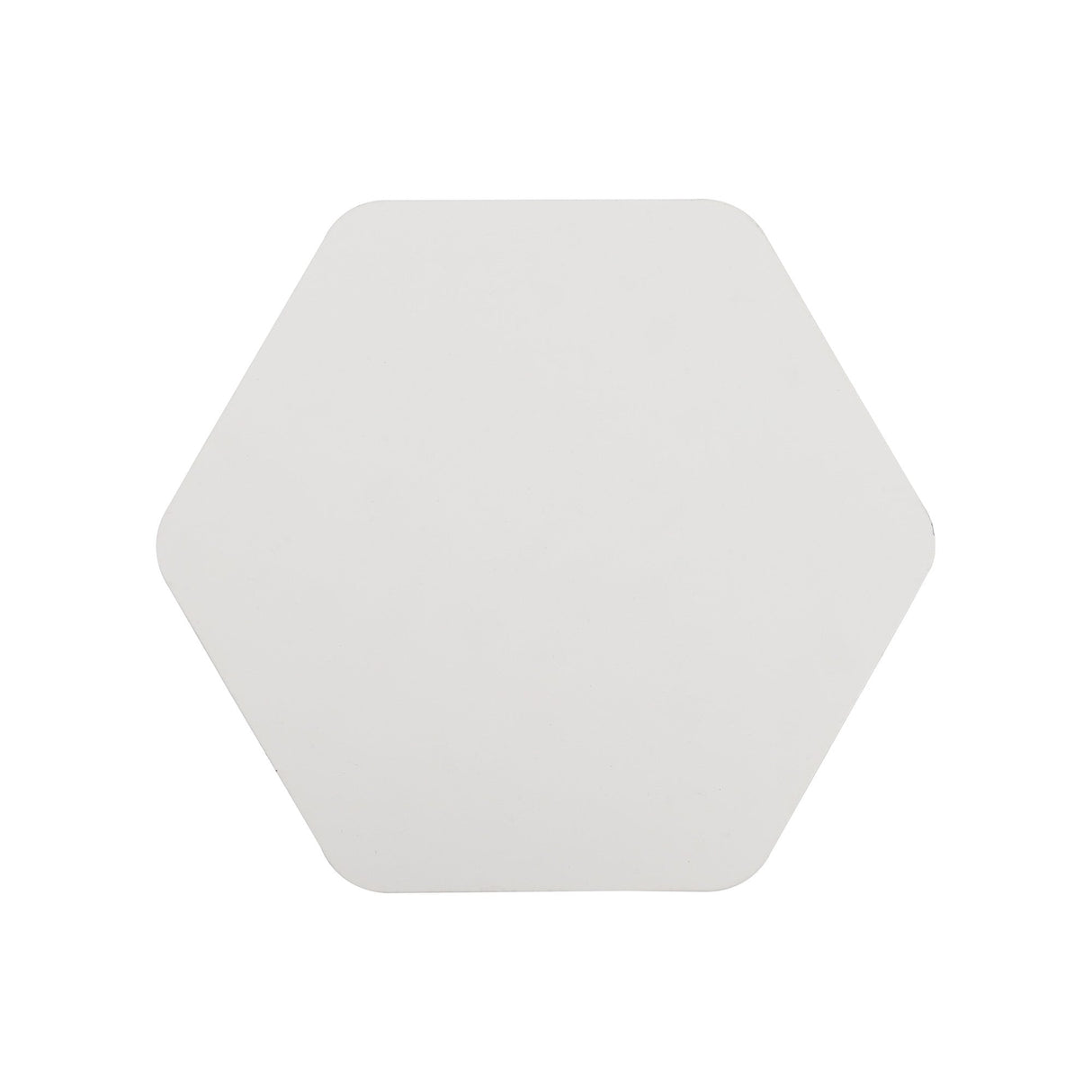 Hexagonal Sand White Plate (200mm) - Versatile Non-Electric Wall Fixture Component