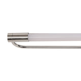 Sleek Chrome LED Wall Lamp with Opal White Shade - 14W Natural White, 600mm Length, IP44, 3-Year Warranty