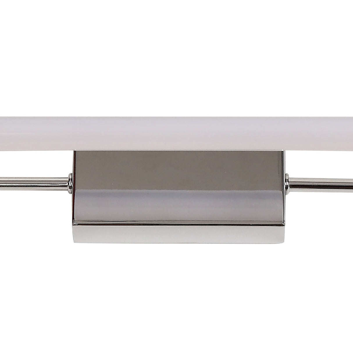 Sleek Chrome LED Wall Lamp with Opal White Shade - 14W Natural White, 600mm Length, IP44, 3-Year Warranty