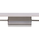 Sleek Chrome LED Wall Lamp with Opal White Shade - 14W Natural White, 600mm Length, IP44, 3-Year Warranty