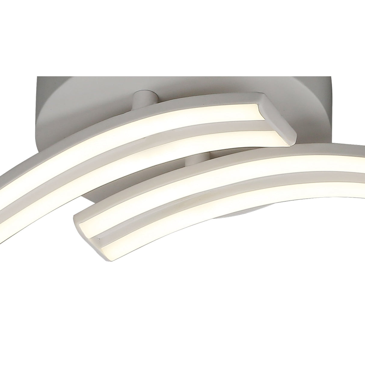 Dual Light Fixture - 24W LED, Sleek White Finish, 4000K Natural Glow, 1556 Lumens, 3-Year Warranty