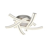 Modern 5-Light LED Ceiling Fixture, 4000K Natural White, 3792lm, White Finish, 3-Year Warranty