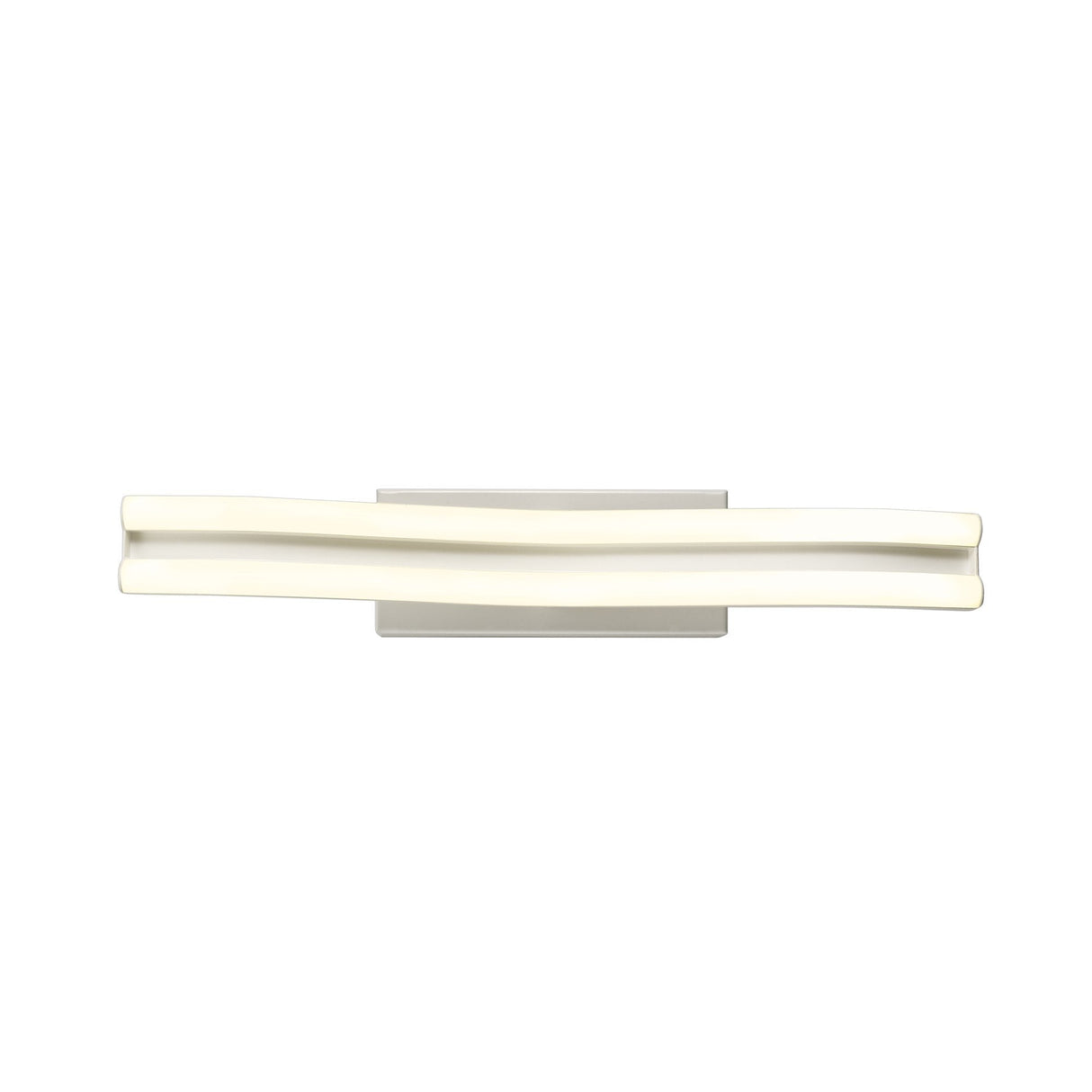 Sleek White Wall Lamp with Integrated 16W LED, 4000K, Opal Shade, 1041lm, 3-Year Warranty