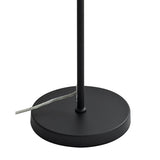 Sleek Black Floor Lamp with Smoked Shade, 7W LED, 4000K Natural White, 790 Lumens, 3-Year Warranty