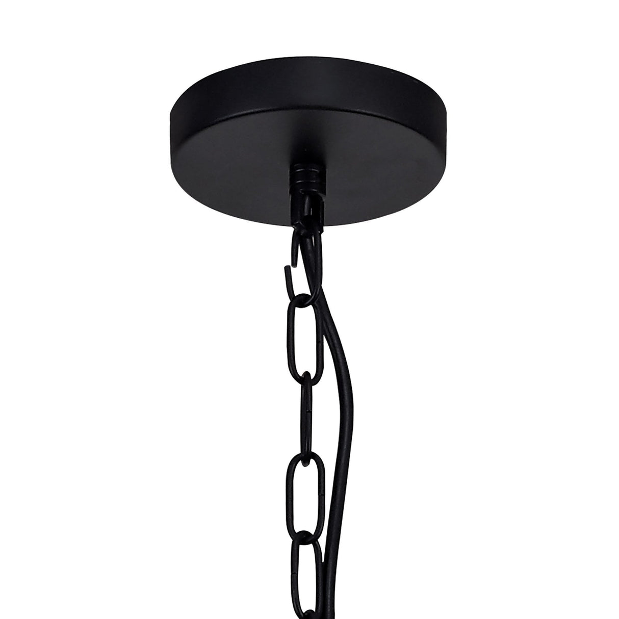 Modern Double Light Pendant in Matte Black with Clear Shade