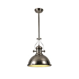 Contemporary Pendant Light with Polished Nickel and Frosted Glass Finish