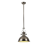 Contemporary Pendant Light with Polished Nickel and Frosted Glass Finish