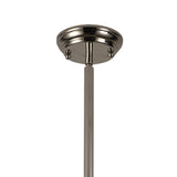 Contemporary Pendant Light with Polished Nickel and Frosted Glass Finish
