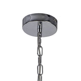 Single Light Pendant with Clear Shade in Polished Chrome Finish