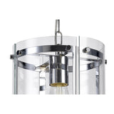 Single Light Pendant with Clear Shade in Polished Chrome Finish