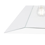 Modern Chrome Pendant Light with Clear Shade
