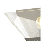 Elegant Chrome Wall Sconce with Clear Shade, 1 Light E14