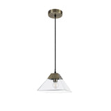 Elegant Antique Brass Pendant Light, E14 Fitting