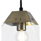 Elegant Antique Brass Pendant Light, E14 Fitting