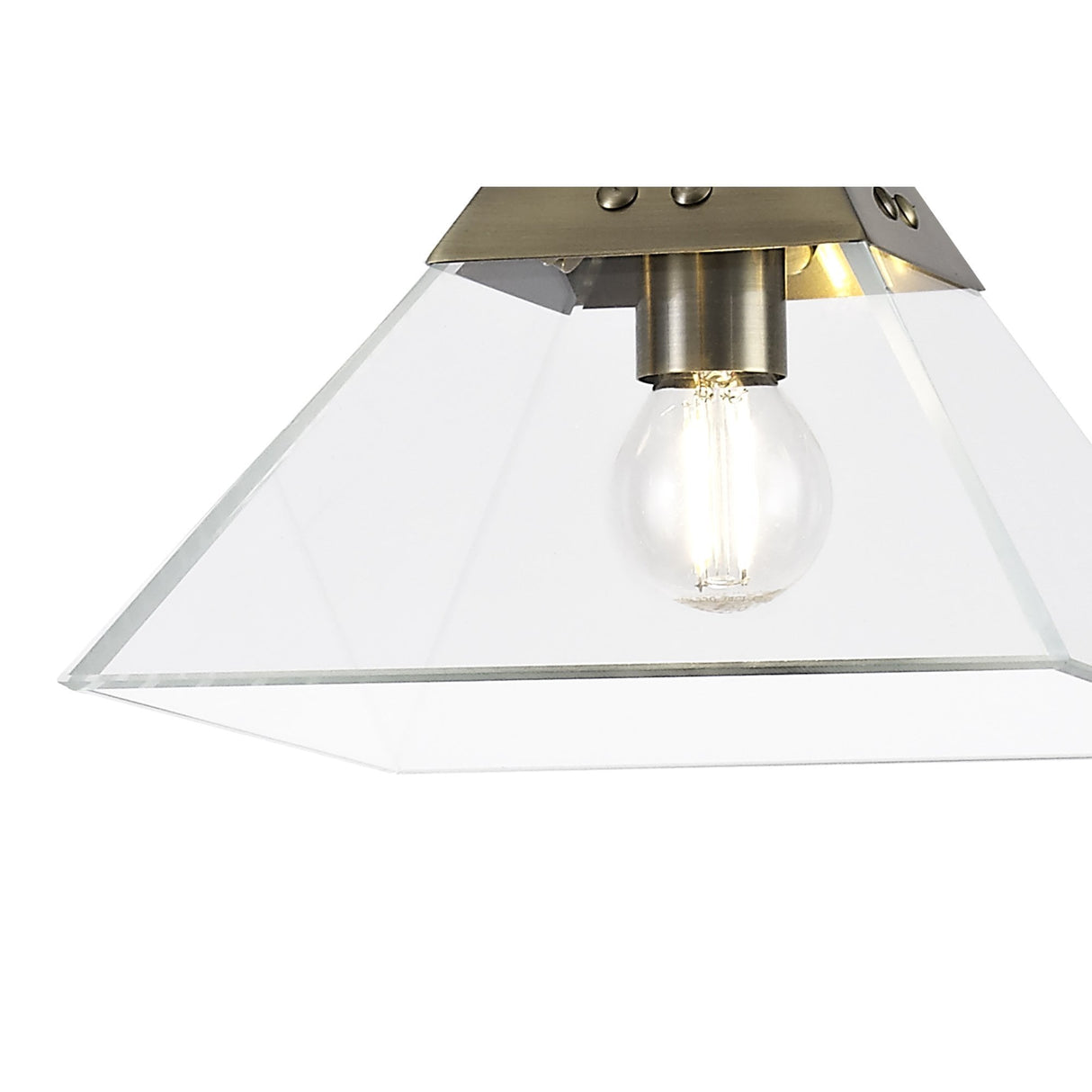 Elegant Antique Brass Pendant Light, E14 Fitting