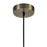 Elegant Antique Brass Pendant Light with Clear Shade