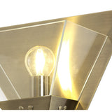 Antique Brass Wall Sconce with Clear Shade