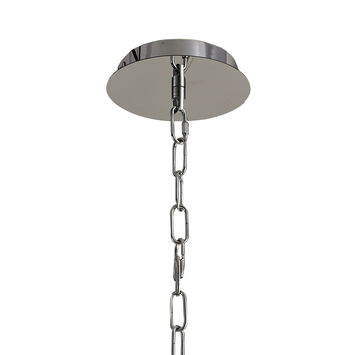 Elegant Convertible Pendant/Semi Ceiling Light with Polished Chrome and Crystal Finish
