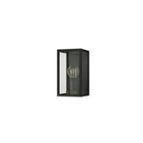 Sleek Graphite Black Wall Lamp, E27 Socket, Weatherproof IP54, Two-Year Warranty