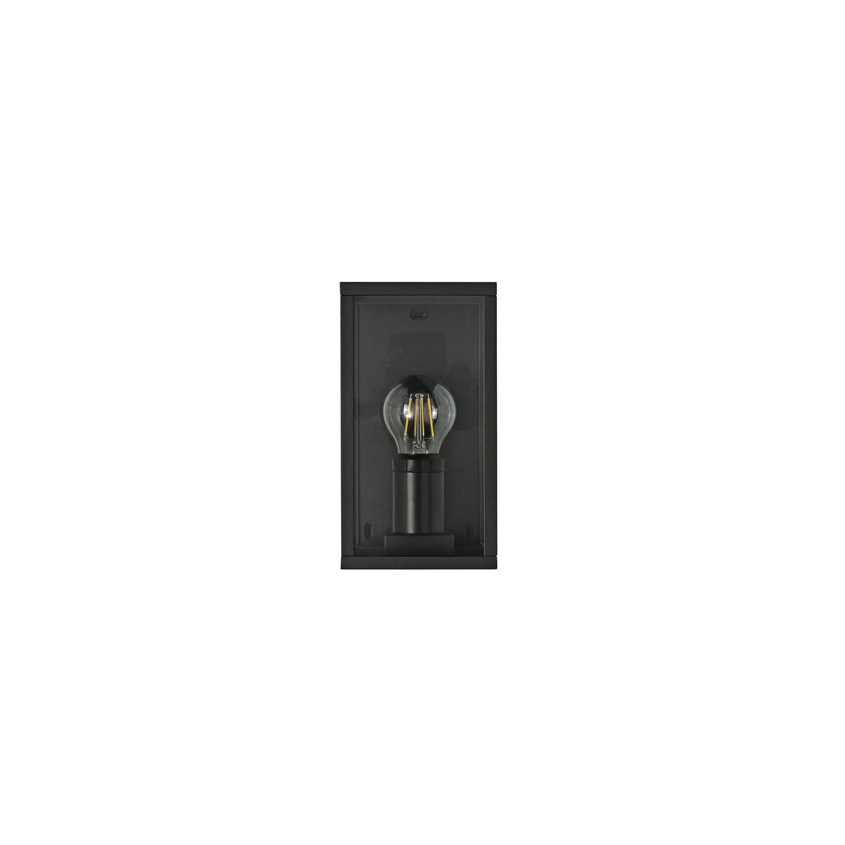 Sleek Graphite Black Wall Lamp, E27 Socket, Weatherproof IP54, Two-Year Warranty