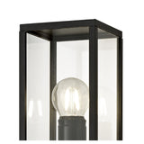 Graphite Black Upward Wall Lamp, IP54, E27 Socket, 2-Year Warranty