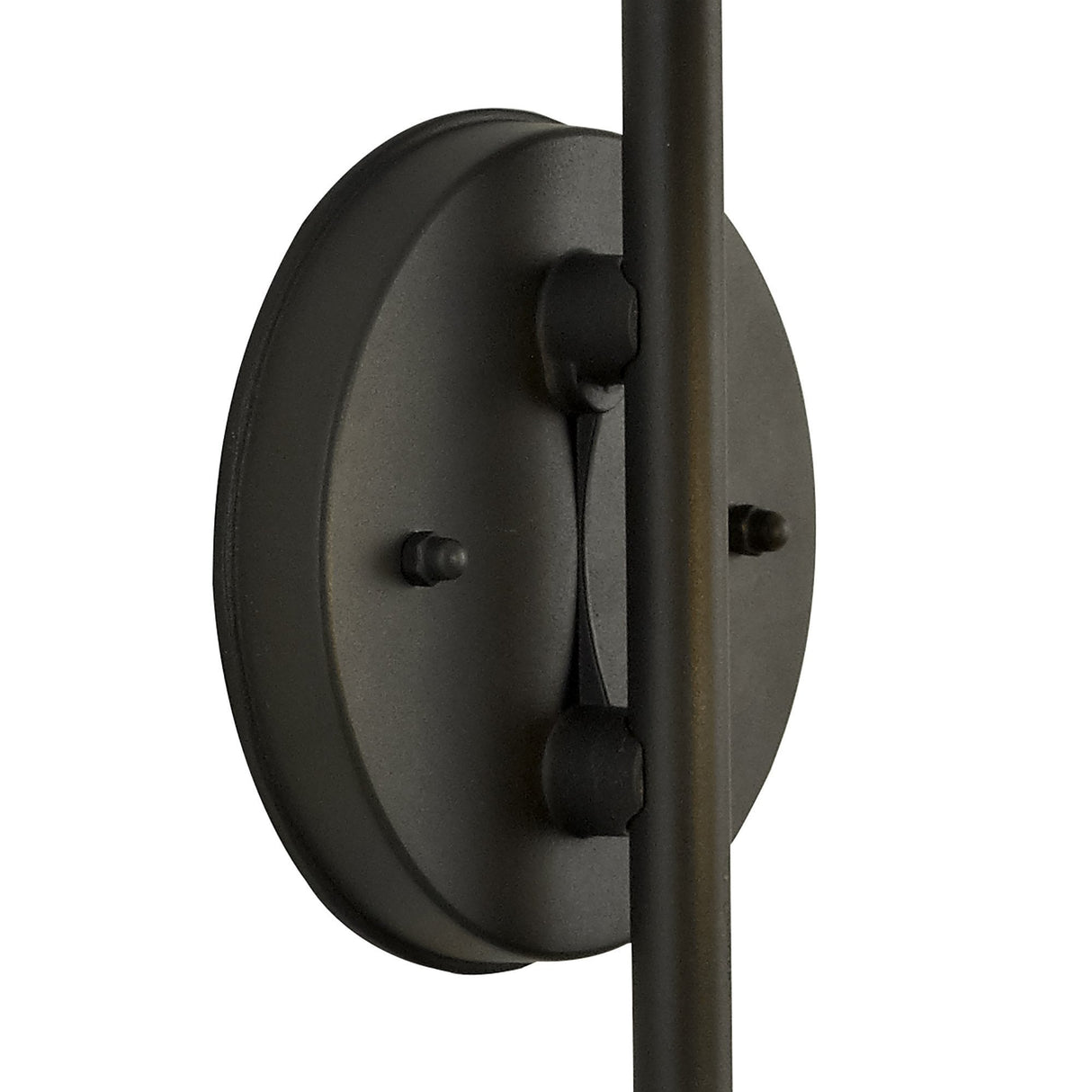 Graphite Black Downward Wall Lamp with Clear Shade, E27, IP54, 2-Year Warranty