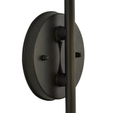 Graphite Black Downward Wall Lamp with Clear Shade, E27, IP54, 2-Year Warranty