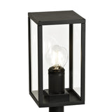Graphite Black Outdoor Post Light, E27, IP54, 2-Year Warranty