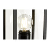 Graphite Black Outdoor Lamp Post with Clear Shade, 1xE27, IP54, 2-Year Warranty