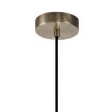 Vintage Brass Pendant Light with Adjustable Drop