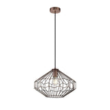 Vintage Elegance Pendant Light, 1 x E27, Antique Copper/Black