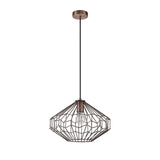 Vintage Elegance Pendant Light, 1 x E27, Antique Copper/Black