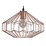 Vintage Elegance Pendant Light, 1 x E27, Antique Copper/Black