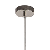 Polished Nickel Sphere Pendant Light with Adjustable Drop, 1 x E27 Socket