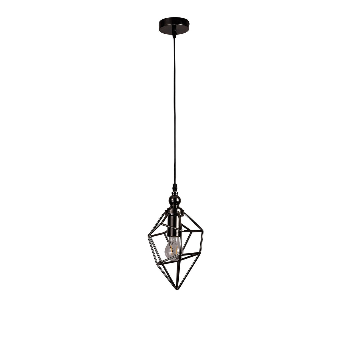 Elegant Black Nickel Pendant Light with Adjustable Drop